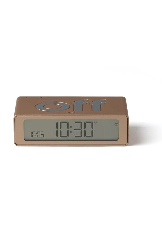 Lexon ceas cu alarmă reversibil Flip Mini galben LR158D1