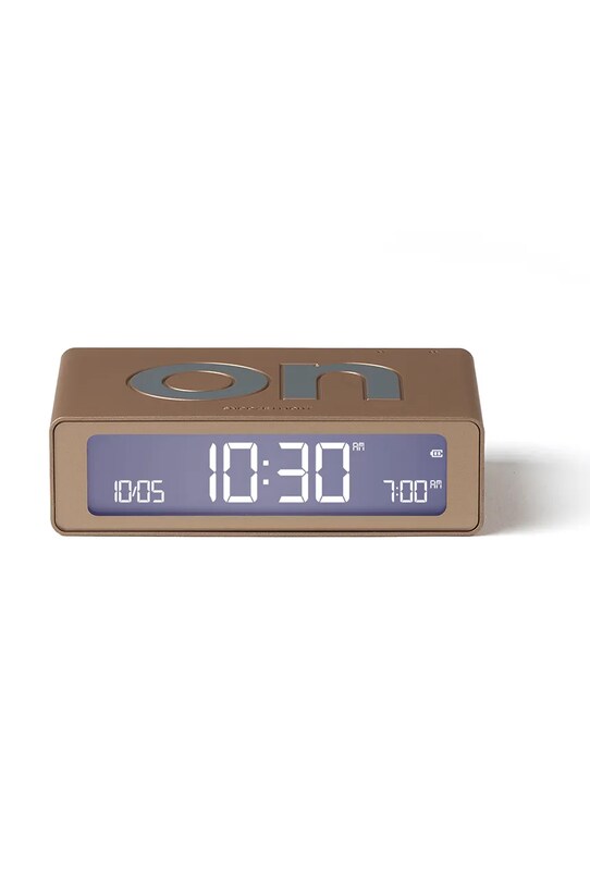 Lexon ceas cu alarmă reversibil Flip Mini LR158D1 galben AA00