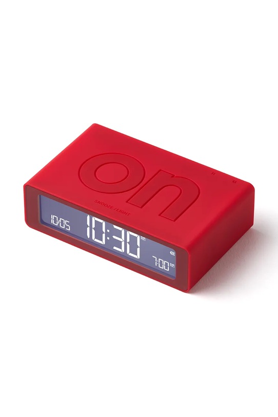 Obývacia izba a spálňa Obojstranný budík Lexon Flip Mini LR158R4 červená