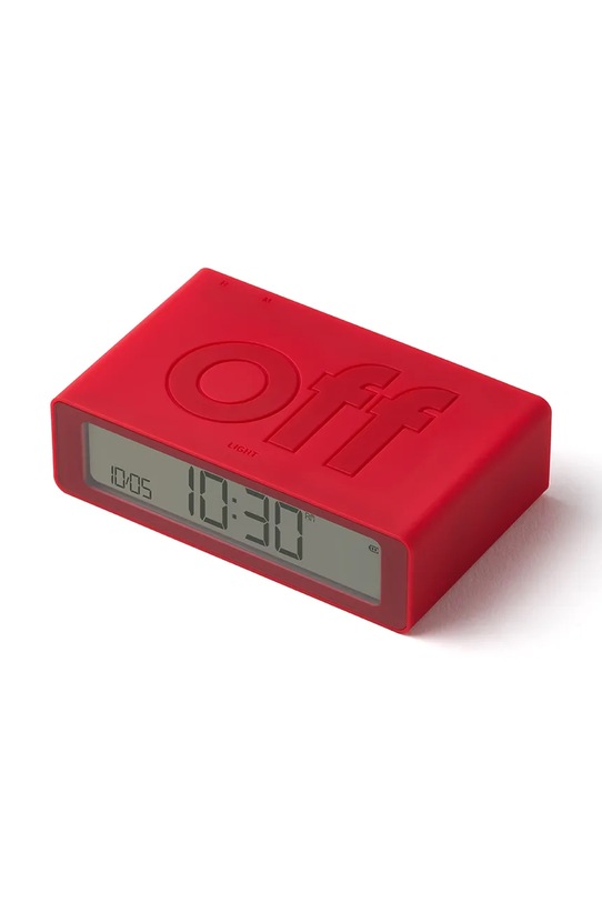 Lexon ceas cu alarmă reversibil Flip Mini rosu LR158R4