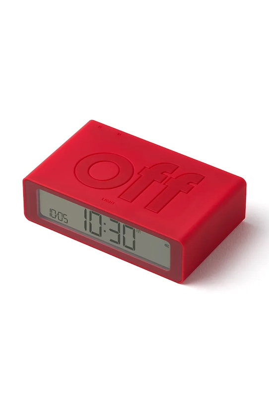 Obojstranný budík Lexon Flip Mini červená LR158R4