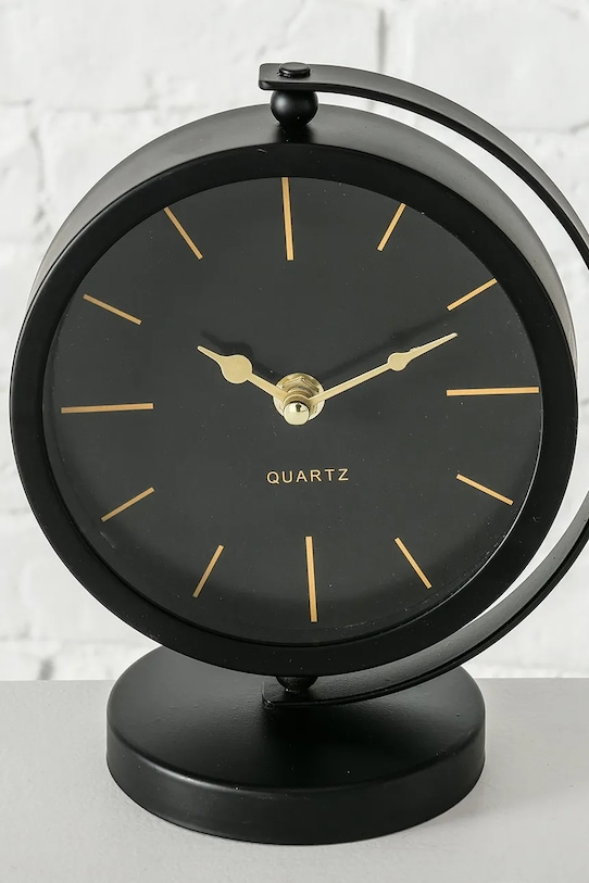 Obývací pokoj a ložnice Stolní hodiny Boltze Balia 20 cm 2018285 černá