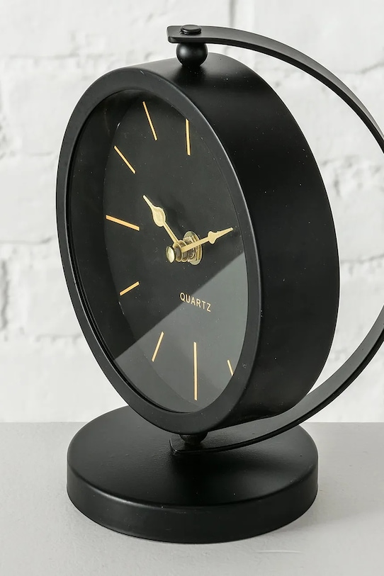 Stolní hodiny Boltze Balia 20 cm 2018285 černá