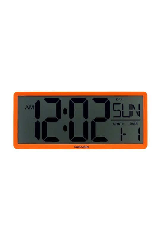 Настінний годинник Retro LCD помаранчевий KA6020OR