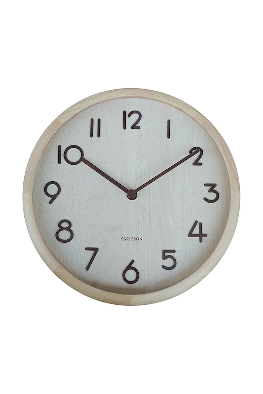 Karlsson ceas de perete Pure Bold bej KA6021WD