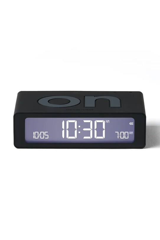Lexon ceas cu alarmă reversibil Flip Mini negru LR158N0