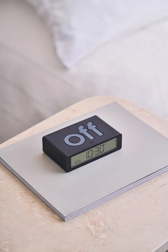 Lexon ceas cu alarmă reversibil Flip Mini LR158N0 negru