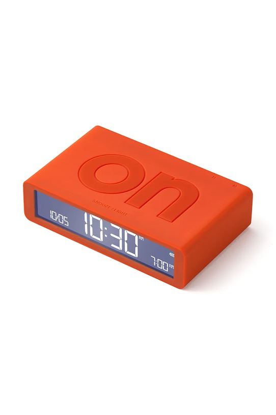 Lexon budzik dwustronny Flip Classic LR157O1 pomarańczowy AA00