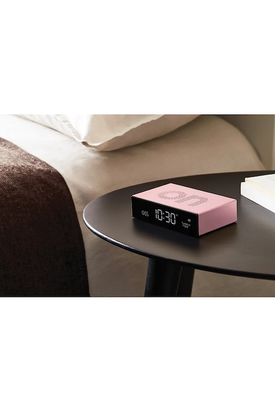 Lexon budzik dwustronny Flip Premium LR152LP różowy