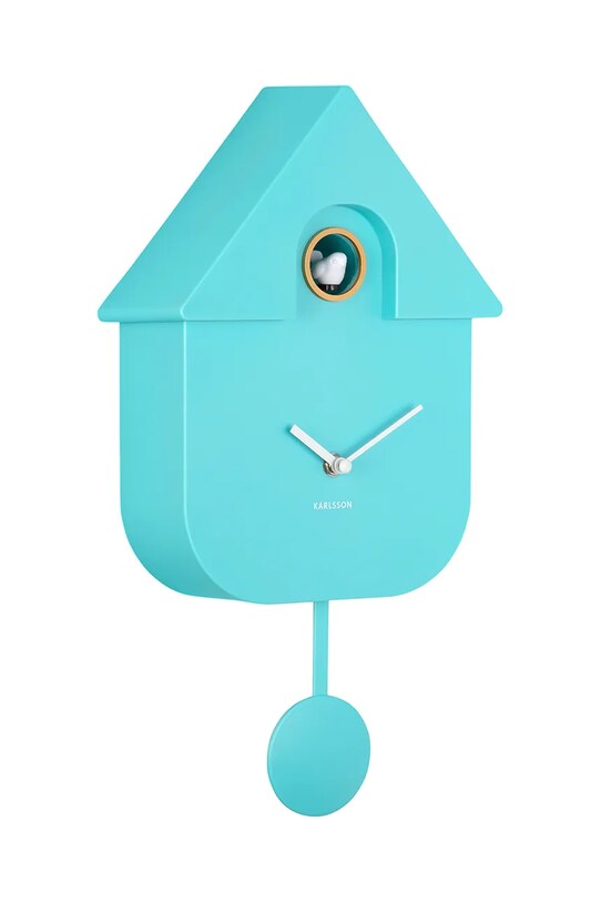 Karlsson zegar ścienny Modern Cuckoo KA5768TB turkusowy AA00