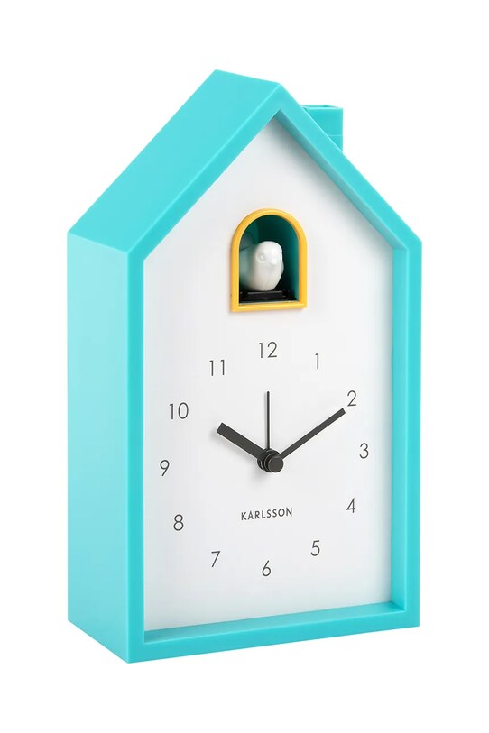 Karlsson budzik z kukułką Modern Cuckoo KA6015BB turkusowy AA00