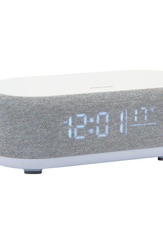 Гостиная и спальня Будильник с индуктивным зарядным устройством Karlsson Vogue KA6033GY серый