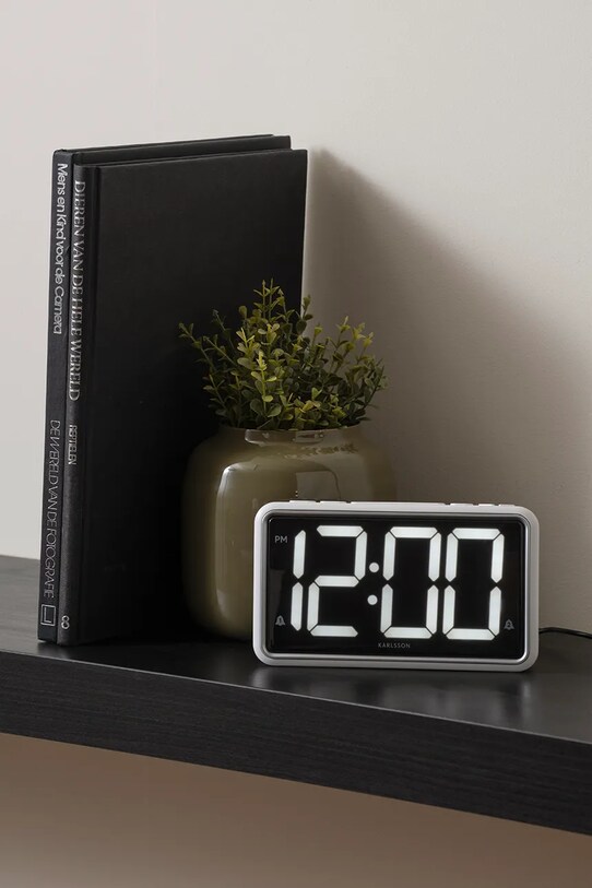Karlsson ceas cu alarmă New Retro KA6035WH alb