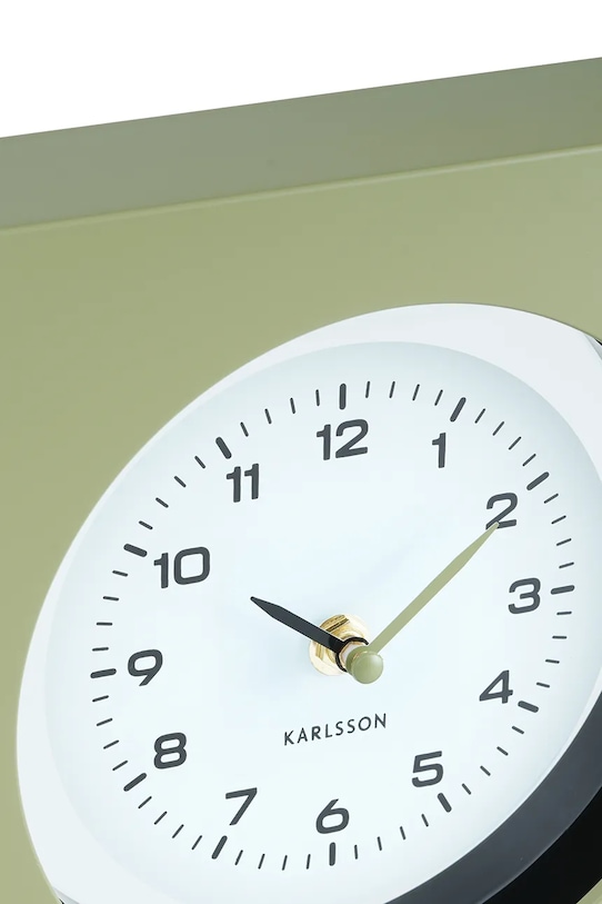 Salon i sypialnia Karlsson zegar ścienny New Vintage KA6050GR zielony