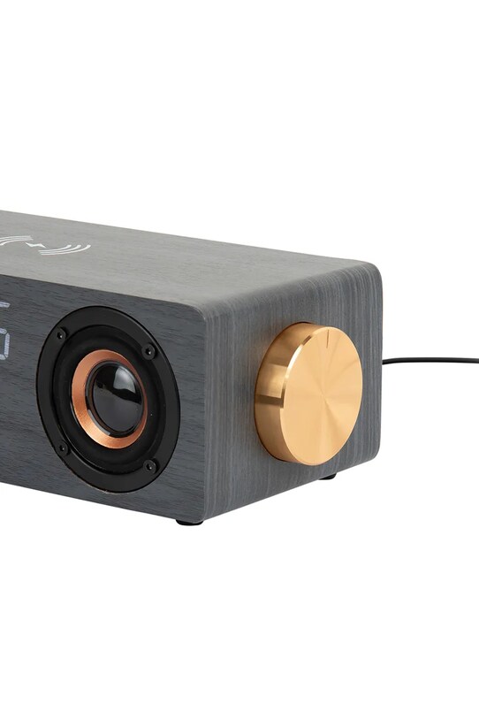Salon i sypialnia Karlsson budzik Classic BT Speaker KA6059BK szary