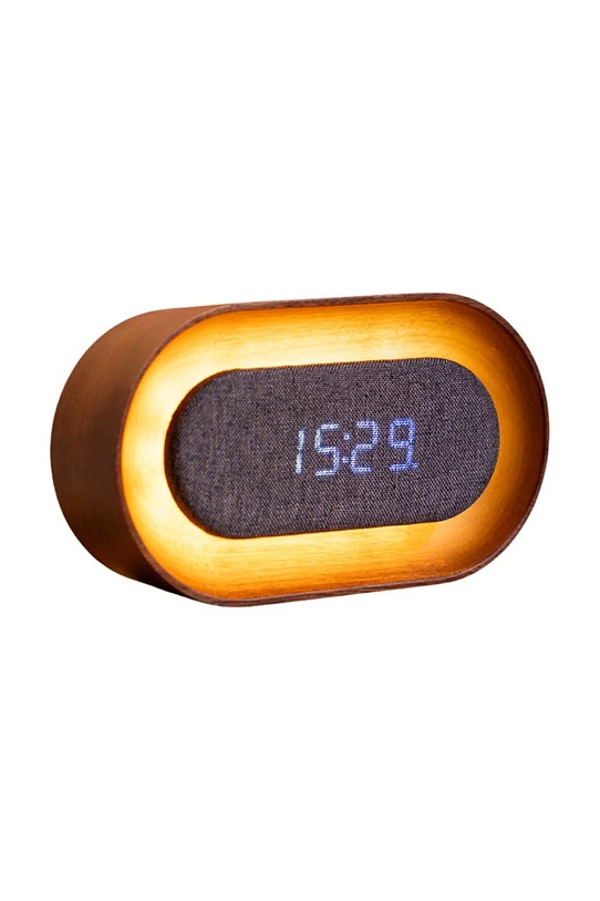 Gingko Design budzik led Lumos 15 cm G076O.WT brązowy AA00