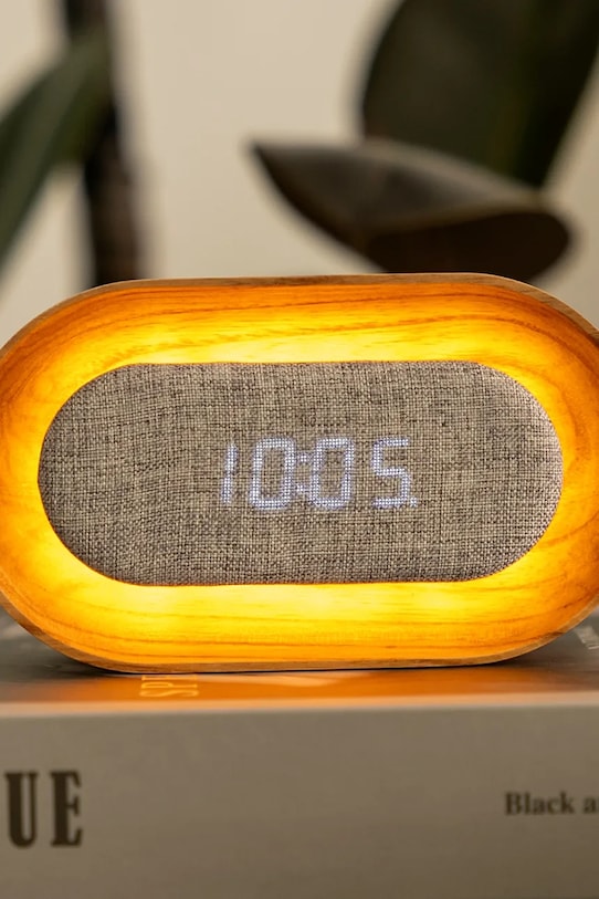 Gingko Design budzik led Lumos 15 cm G076O.AH biały AA00