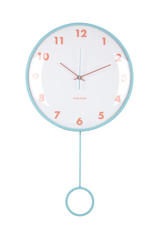 Karlsson zegar ścienny Cheeky Dome Pendulum niebieski KA6058LB