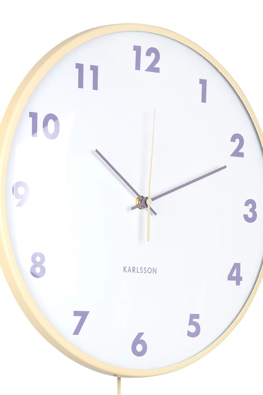 Salotto e camera Karlsson orologio da parete Cheeky Dome KA6058LY giallo