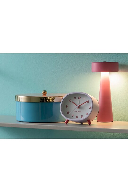 Karlsson ceas cu alarmă Cheeky Oval violet KA6025LP