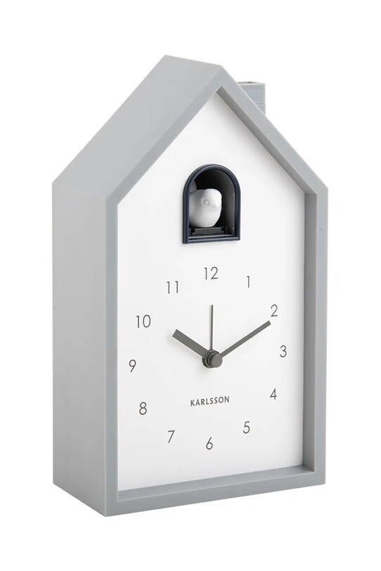 Budík Karlsson Modern Cuckoo KA6015GY sivá AA00