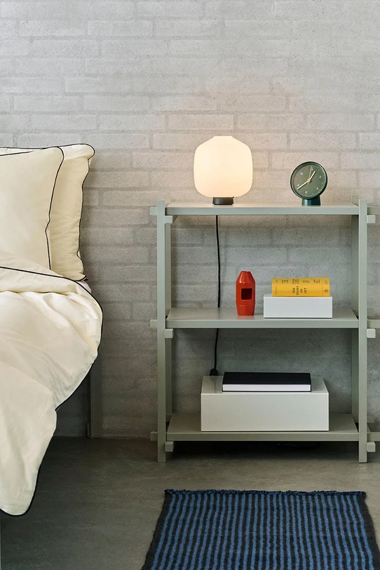 HAY zegar stołowy 13 x 8 x 14,5 cm zielony AB311.A587