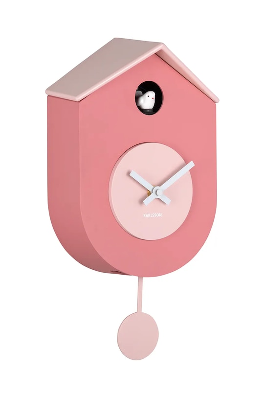 Маятниковий годинник Karlsson Grato Cuckoo 33 cm KA6026PI рожевий AA00