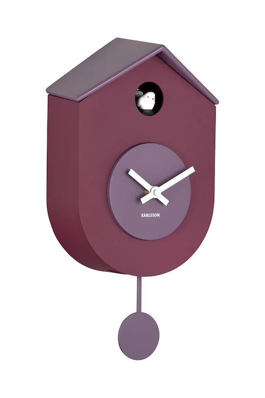 Karlsson zegar wahadłowy Grato Cuckoo 33 cm KA6026PU fioletowy AA00