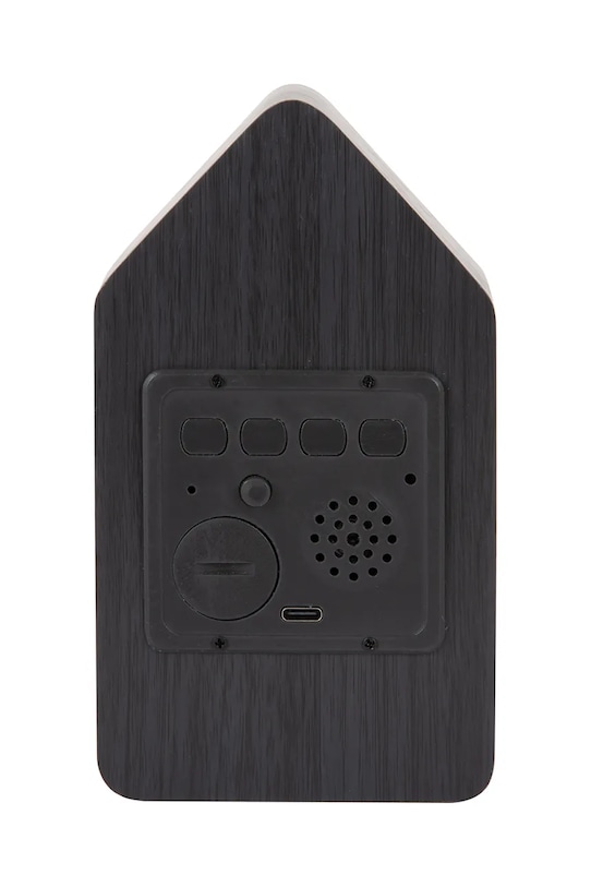 Будильник Karlsson Cuckoo LED 16 cm чёрный KA6061BK