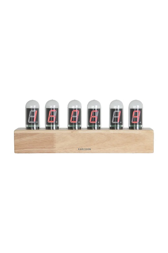 Karlsson zegar stołowy Cathode 28 x 7,5 x 11 cm KA4204 brązowy AA00