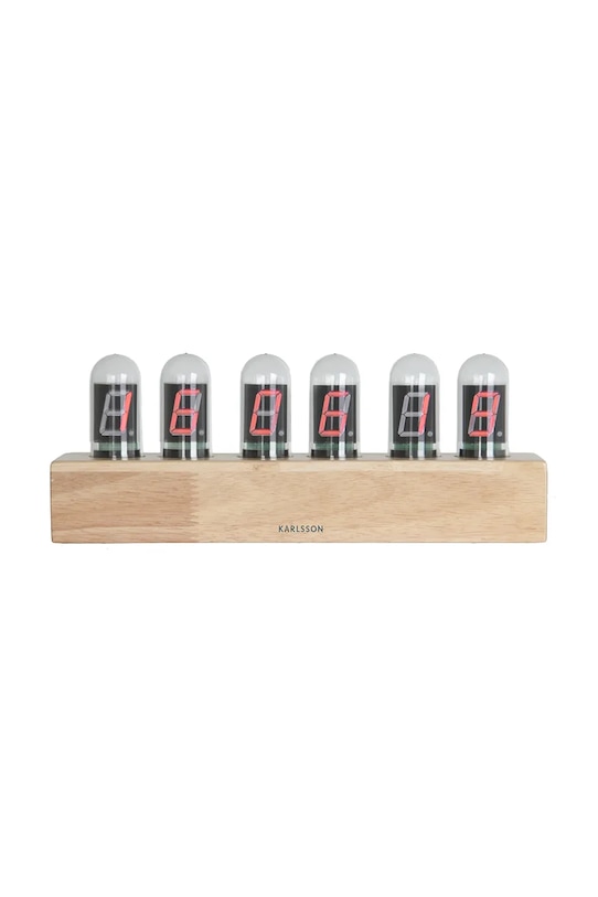 Karlsson zegar stołowy Cathode 28 x 7,5 x 11 cm KA4204 brązowy AA00