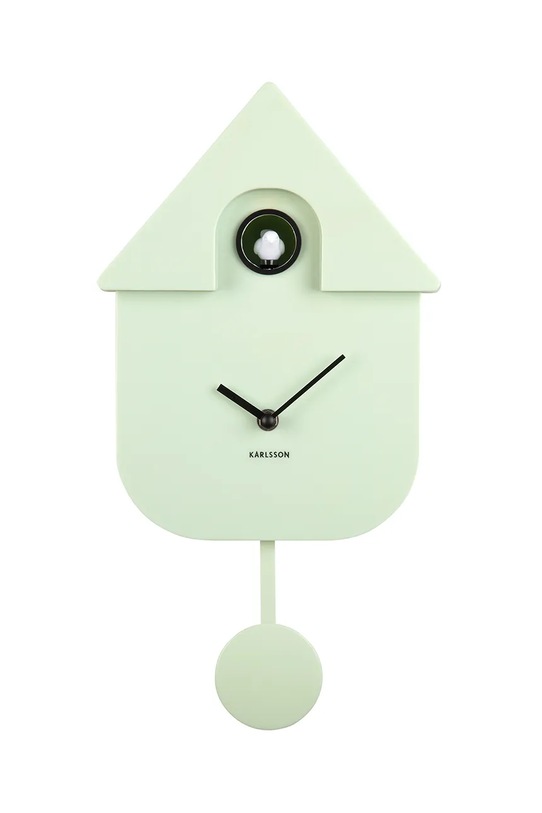 Karlsson zegar z kukułką Modern Cuckoo 41 cm zielony KA5768LG