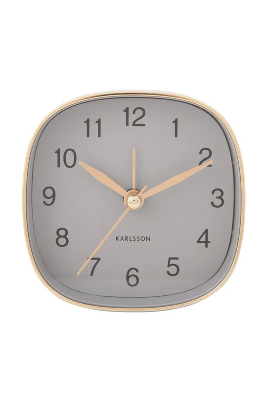 Karlsson budzik Travel 8,5 x 8,5 cm szary KA5957GY