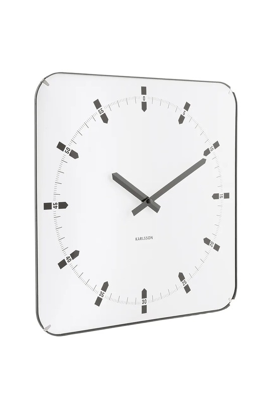 Zidni sat Karlsson Sucinto Dome Square 35 x 4,5 cm KA6085WH bijela AA00