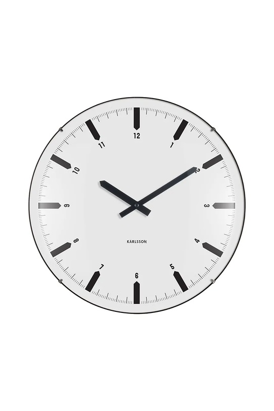 Ρολόι τοίχου Karlsson Realista 40,5 x 21,5 x 8,5 cm λευκό KA6086WH