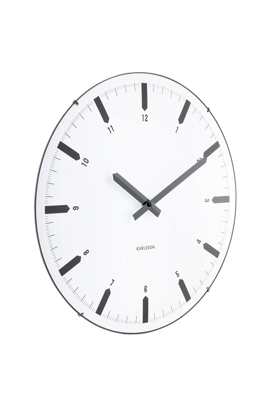 Ρολόι τοίχου Karlsson Realista 40,5 x 21,5 x 8,5 cm KA6086WH λευκό AA00