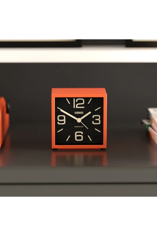 Newgate budzik Réveil 10,5 x 10,5 x 8 cm pomarańczowy KB2930ALMCUB358PO