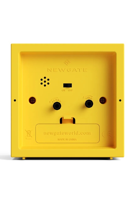 Salon i sypialnia Newgate budzik Réveil 10,5 x 10,5 x 8 cm KB2929ALMCUB358CY żółty