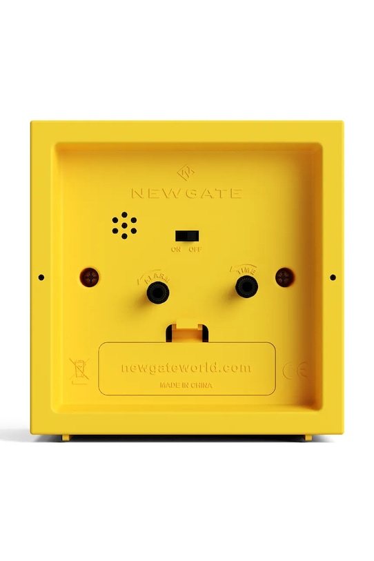 Salon i sypialnia Newgate budzik Réveil 10,5 x 10,5 x 8 cm KB2929ALMCUB358CY żółty