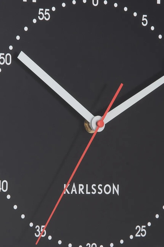 Salon i sypialnia Karlsson zegar 31,5 x 4,5 cm KA6038BK czarny
