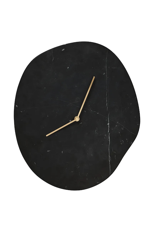 ferm LIVING zegar ścienny Melt 28 x 33 cm czarny 1104272415