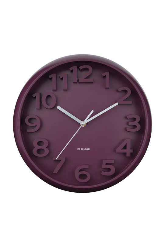 Karlsson zegar ścienny Elevated Classic 33,5 cm fioletowy KA6052PU