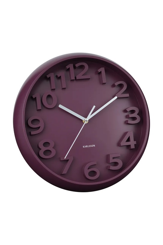 Karlsson zegar ścienny Elevated Classic 33,5 cm KA6052PU fioletowy AA00