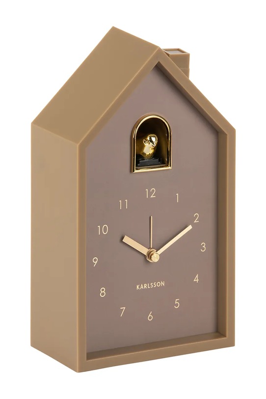 Karlsson budzik Modern Cuckoo 20 cm KA6077BR beżowy AA00