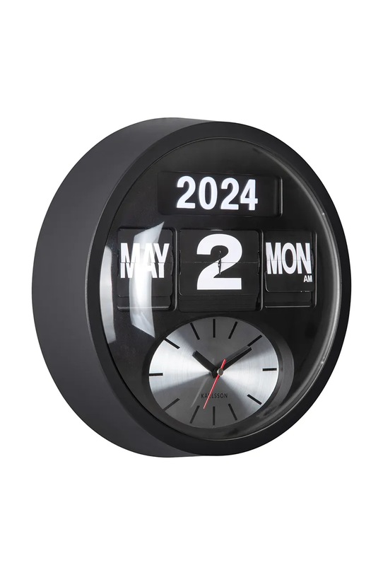 Karlsson zegar ścienny Round Flip 32,5 cm KA6030BK czarny AA00
