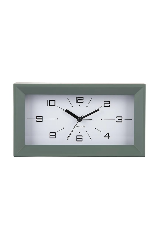 Karlsson sveglia Lujo Rectangle 20 x 11 x 5,5 cm verde KA6066GR