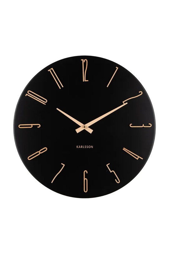 Nástenné hodiny Karlsson Esmerado 40 cm čierna KA6072BK