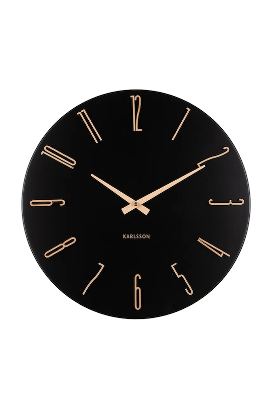Настінний годинник Karlsson Esmerado 40 cm чорний KA6072BK