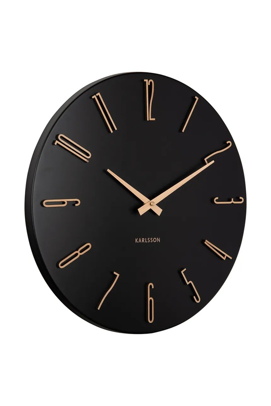 Nástenné hodiny Karlsson Esmerado 40 cm KA6072BK čierna AA00