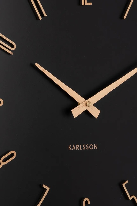 Obývacia izba a spálňa Nástenné hodiny Karlsson Esmerado 40 cm KA6072BK čierna